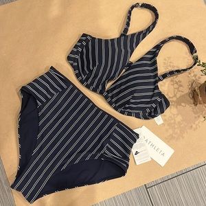 Athleta Two Piece Vintage Style Swimwear